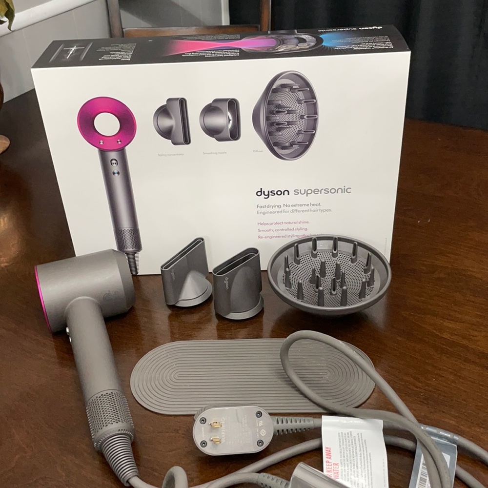 Dyson Supersonic hair dryer with box and all parts